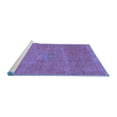 thumbnail image 2 of Ahgly Company Machine Washable Indoor Rectangle Abstract Blue Contemporary Area Rugs, 2' x 4', 2 of 4