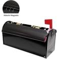 thumbnail image 2 of Coolnut Mailbox Covers Magnetic Oversize Flowers On Black White Stripe Seasonal Mail Wraps for Home Outdoor Decor, 25.4"x20.78", 2 of 5