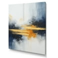 thumbnail image 2 of Designart "Marble Storm in Blue and Yellow Abstract IV" Abstract Canvas Wall Art - Modern Blue Abstract Painting Bedroom Canvas Wall Art, 2 of 6