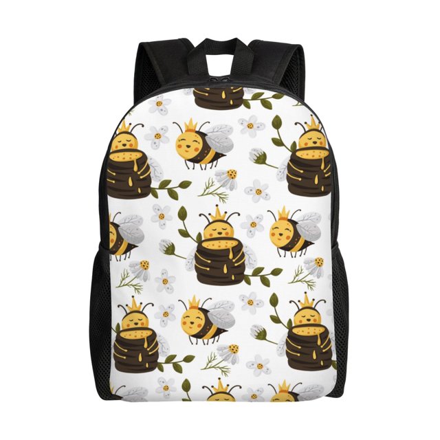 Fotbe Honey Bee Insect Mochila de Viaje para Laptop, Mochila Ejecutiva Delgada y Resistente 15.6"