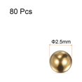 thumbnail image 2 of Unique Bargains Billes de Roulement en Laiton Massif de Précision 2.5mm pour Roulements Valves Décoration Lot de 80, 2 of 5