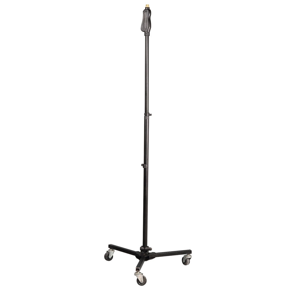 PYLE PMKS45 Universal Tripod Microphone Stand With Wheels Easy Grip
