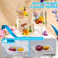 thumbnail image 2 of Moldes de Resina para Posavasos LET'S RESIN Extra Profundos con 6 Cavidades de Silicona, 2 of 6