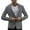 Gray, variant on Aayomet Mens Suit Jacket Big and Tall Solid Color Pockets Lapels Buttons Suits Jackets (Navy, XXL)