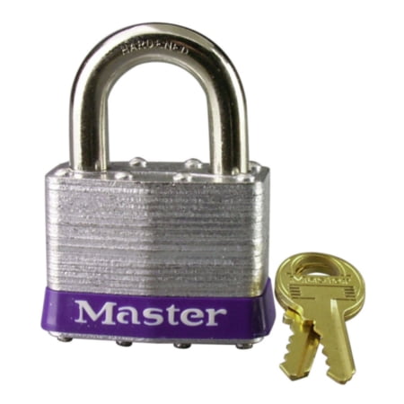 Master Lock Heavy-Duty Laminated Steel Padlock - 2' Wide Body, Hardened Boron Alloy Shackle