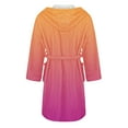 thumbnail image 3 of Jindong Robes en Peluche pour Femmes Robe en Polaire Longue Chaude Peignoir de Bain Veste de Détente Imprimée Robe de Confort Robes pour Femmes, 3 of 4