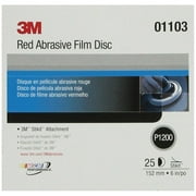 3M 1103 6 in. P1200 Red Abrasive Stikit Disc (25-Pack)