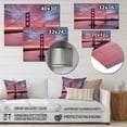 thumbnail image 4 of Designart "San Francisco Golden Gate Bridge Iconic Landmark" California Metal Art Living Room, 4 of 5