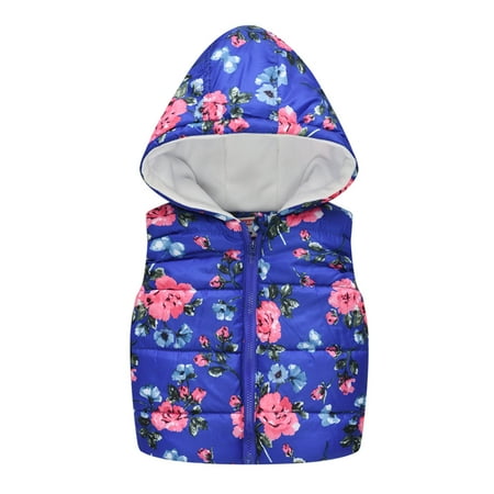 

Tagold Fall Savings Clearance Winter Coats for Toddler Baby Girls Cartoon Pattern Cute Zipper Windproof Sleeveless Vest Coat