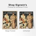 thumbnail image 5 of PixonSign Set of 4 Vintage Adhesive Canvas Posters, Frameless Wall Art Leyendecker Art Deco Medieval Gentlemen & Ladies Historic American Prints, Ancient Civilization Wall Décor - 8"x10", 5 of 5