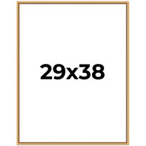 29x38 Frame Beaded Gold Solid Wood Picture Frame | 0.75 Inches Moulding Width | Liscio Oro