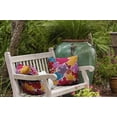thumbnail image 4 of 18" x 18" Simply Daisy Leaf Pile Polyester Indoor/Outdoor Pillow, Larkspur Qty 1, 4 of 6