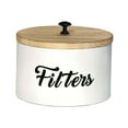 thumbnail image 2 of yuksok Farmhouse Coffee Filter Stand Food Storage Container Jar for Tea Coffee Home white, 2 of 9