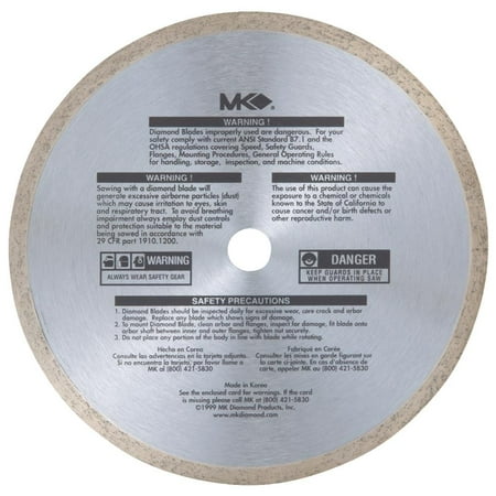 M K Diamond Prod 7 Cont Diamond Blade 167008