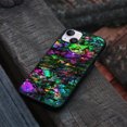 thumbnail image 4 of FINCIBO Soft Rubber Protector Cover Case for Apple iPhone 14 Max 6.7" 2022, Purple Green Galaxy Marble, 4 of 5