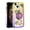 Gold/Purple, variant on For Apple iPhone 13 6.1 inch Sparkling Glitter Liquid Floating Hearts Stars Magnetic Ring Stand Case Cover Gold/Purple