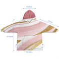 thumbnail image 7 of Pink Gold Marble Pattern Blanket Hoodies for Kids 6-13YR Oversize Wearable Blanket Hoodies for Boys Girls Teens, 7 of 7