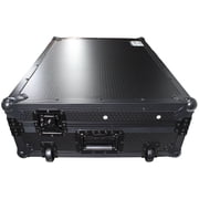 ProX XS-PRIME4 WBL Case Fits Denon PRIME4 Case W/ Wheels BLACK on BLACK 1U