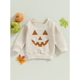 thumbnail image 3 of Newborn Toddler Baby Boy Girl Halloween Outfit 6M 12M 18M 24M 3Y 4Y Pullover Sweatshirt Long Sleeve T-Shirt Tops Fall Clothes, 3 of 9