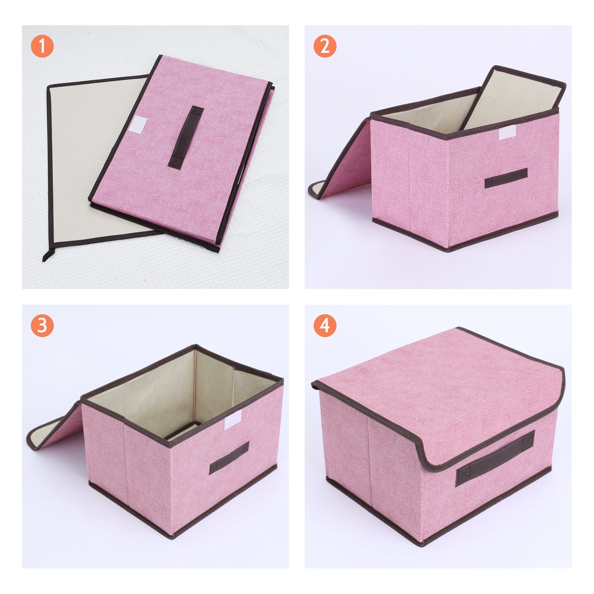 Unique Bargains 1 Pack Clothes Storage Bags Moving Bags Pink 14.2*9.1*9.4in
