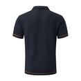 thumbnail image 6 of Qwertyu Breeze Polo Shirts for Men Beer Belly Wearbreeze Collared Textured Stretchy Quick Dry Casual Short Sleeve Golf Shirt Dark Gray XL, 6 of 6