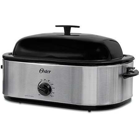 Oster 18-Quart Roaster Oven with High Dome Lid, Stainless Steel