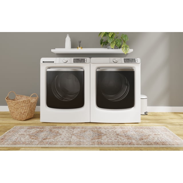Mainstays Modern Contemporary Pattern Textured White, Machine Washable Accent Runner Mat 2X5, Ideal for Hallway, Bedroom, Kitchen, and Laundry Room