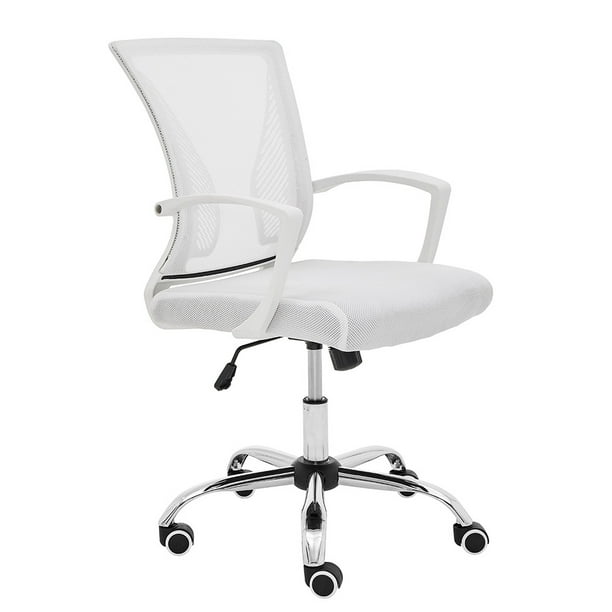 Modern Home Zuna Mid Back Office Task Chair Ergonomic Back Supporting Mesh Back Desk Chair Walmart Com Walmart Com