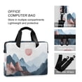 thumbnail image 4 of FORMRS 16" Laptop Bag Carrying Sleeve Case with Handle Travel Shoulder Briefcase, Art Mountain and Sun Pattern, 4 of 8