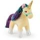 thumbnail image 1 of Peluche con forma de unicornio, hoja de academia, amarillo, 18 cm, para niñas mayores de 1 año, 1 of 9