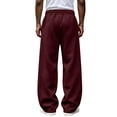 thumbnail image 5 of Gizkkal Baggy Sweatpants for Men Drawstring Elastic Waist Trousers Casual Loose Workout Wide Leg Pants with Pockets, 5 of 5
