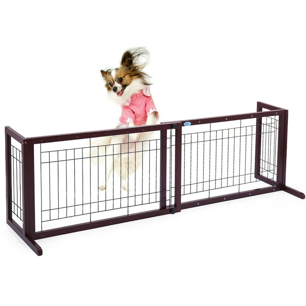 Lowestbest Safety Gates for Kids or Pets, Solid Wood Adjustable Indoor