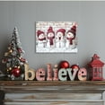 thumbnail image 5 of Christmas Snowman Canvas Wall Art - 4 Cute Cartoon Snowmen Christmas Pictures Wall Decor - Red and White Xmas Holiday Room Decorations - Framed Christmas Poster Print 16x12 Inch, 5 of 6