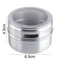 thumbnail image 5 of ACDANC Stainless Steel Magnetic Spice Pot Jar Dustproof Visible Seasoning Box Can, 5 of 7