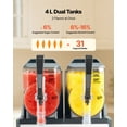 thumbnail image 6 of VEVOR Slushie Machine, 4L/135oz x 2 Tank Slushy Machine for Home, No Ice Needed Frozen Drink Maker, Margarita Maker with Self-Cleaning, for Frozen Margaritas, Frappés, Milkshake & More, 6 of 9