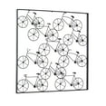 thumbnail image 5 of DecMode Black Metal Stacked Bike Wall Decor with Black Frame, 5 of 8