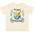 thumbnail image 3 of Inktastic Happy Hanukkah Dreidel and Laurels Boys or Girls Toddler T-Shirt, 3 of 5