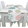thumbnail image 6 of Coolnut 13"x90" Rectangle Happy Easter Egg Printed Table Runner for Wedding Birthday Holiday, 6 of 7
