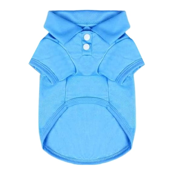 Zhuke Cute Puppy Cat Dog Polo Shirt T-Shirt Solid Breathable Clothes Apparel for Small Pet And Medium Sized Dogs And Cats