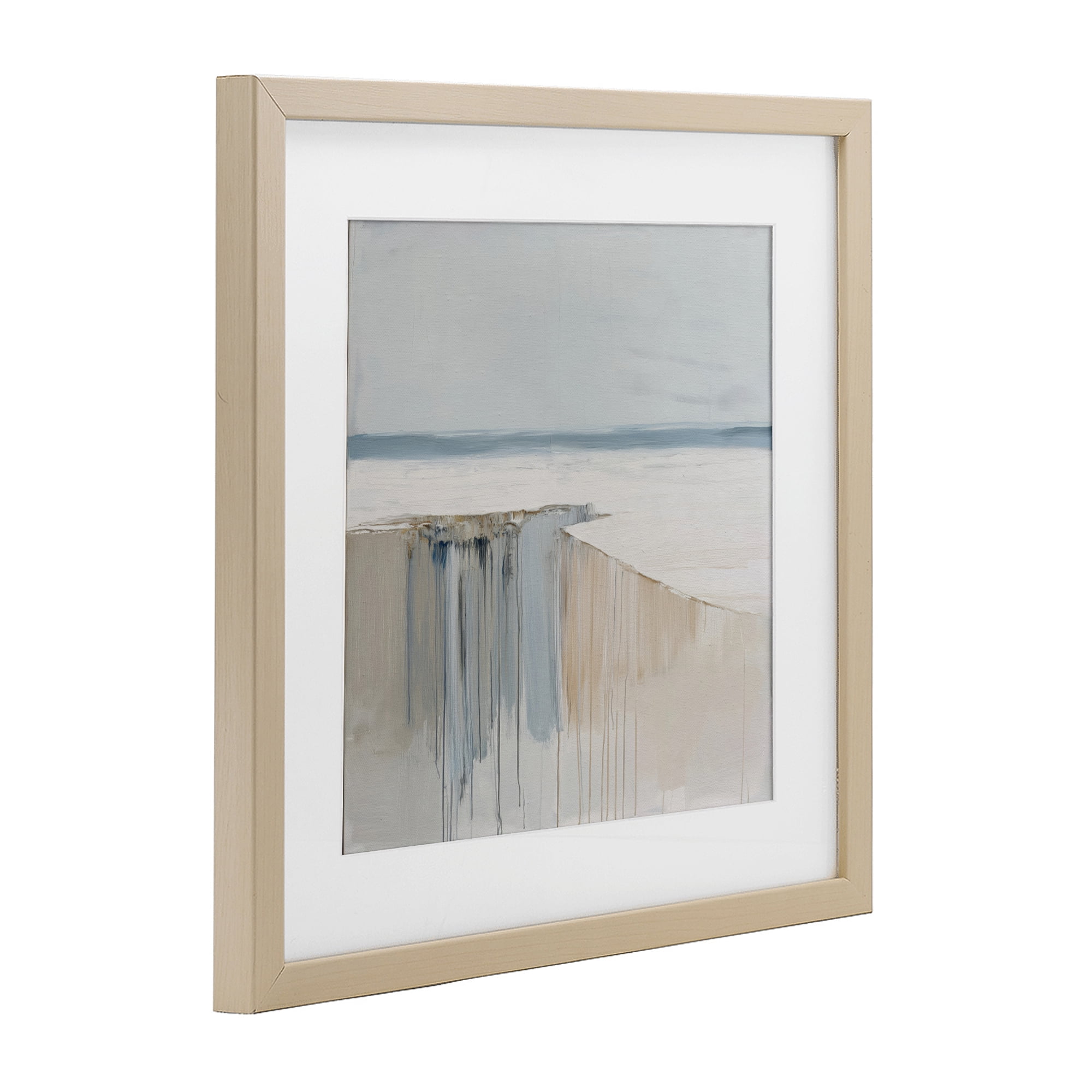 Stupell Industries Precipice Neutral Abstraction Birch Framed Print Under Glass, design by Svetlana Aleynikova