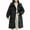 A01-Black, variant on Casual Long Hooded Puffer Quilted Jacket for Women Y2K Loose Zip up Drawstring Hooded Coat with Pockets Winter Warm Buttoned Long Sleeve Cardigan