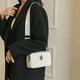 thumbnail image 5 of KURT GEIGER LONDON Bolso de hombro para mujer, bolsos de diseñador de lujo para cámara, bolso cuadrado con cremallera y letras a la moda para mujer, bolso de marca para mujer, 5 of 5