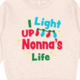 thumbnail image 3 of Inktastic Christmas I Light Up Nonna's Life Toddler Sweatshirt, 3 of 4