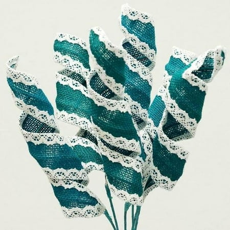 Efavormart 15 Burlap Lace Branches Flowers For Diy Wedding