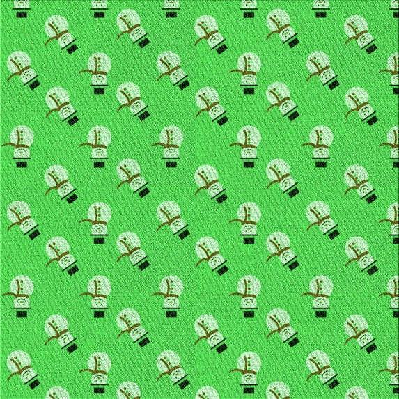 Ahgly Company Machine Washable Indoor Square Transitional Neon Green Area Rugs, 4' Square