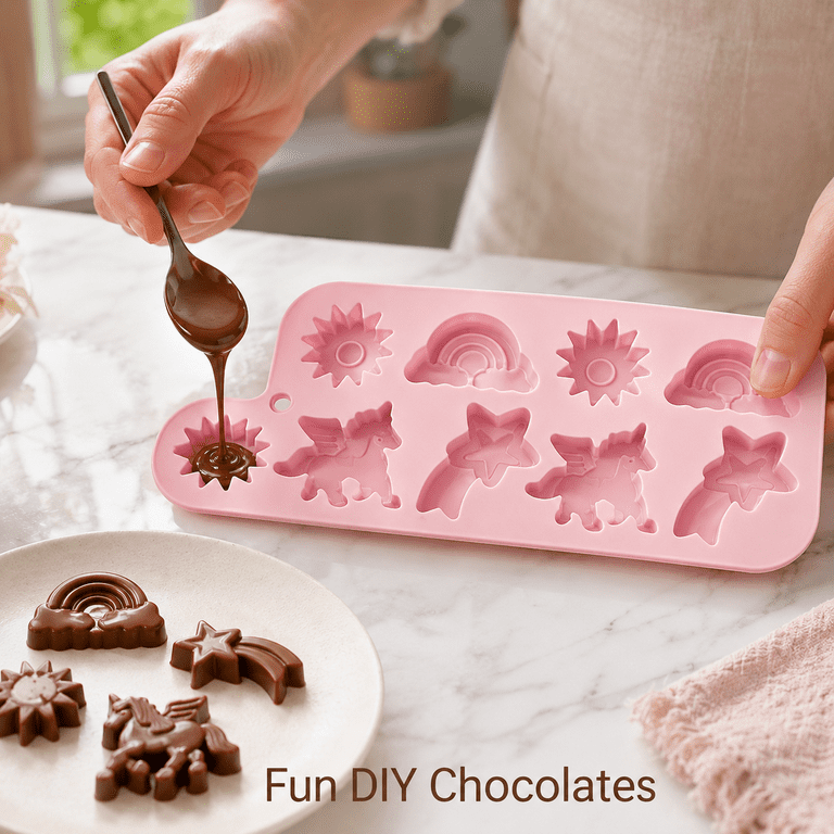 chocolate moulds silicone unicorn cake mold