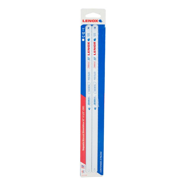 Segueta Bimetálica Lenox 12" 2 Piezas