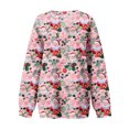 thumbnail image 4 of RKSTN Sweat-Shirt pour Femmes Col Rond Imprimé de Noël Chandail en Molleton Ample Manches Longues Haut Chandail en Molleton de Noël, 4 of 4