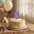 thumbnail image 5 of Birthday Number Candle, Glitter Purple Crown Design, 1 Piece,Suitable for Princess Birthday Party Cake Decoration, 5 of 5