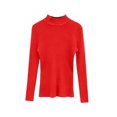 thumbnail image 7 of Wenini Women's Solid Color Turtleneck Ribbed Knit Sweater Slim Long Sleeve Pullover Top Trendy Base Layer Top, 7 of 7